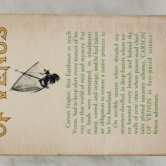 Edgar Rice Burroughs: Carson Of Venus, 1960s Ace Science Fiction Collection Pb - Picture 17 of 17